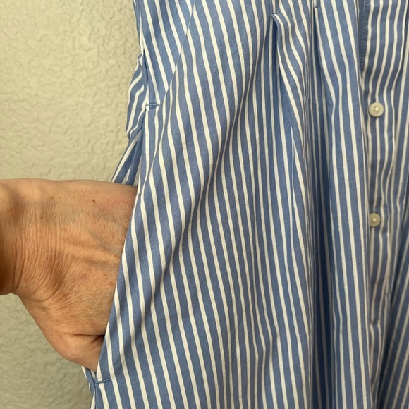 J Crew Organic Cotton Striped Shirt Dress, 8 - Picture 5 of 7